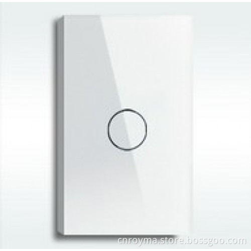 USA Standard 1 gang sensitive touch screen wall switch & light switch with blue LED indicator